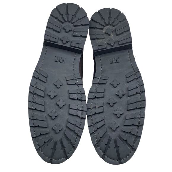 Frye Women’s Natalie Brown Leather Fur Lined Engineer Boot Size US 7.5 - Picture 9 of 14